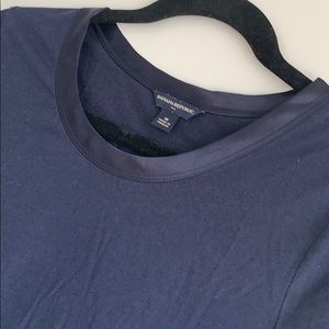 Satin trim tee - Banana Republic